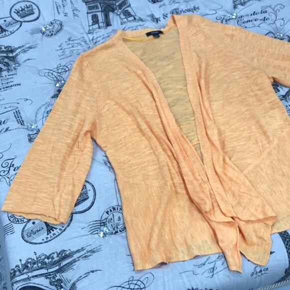 Alfani Sunset Orange Open-Front Cardigan - Picture 4 of 7